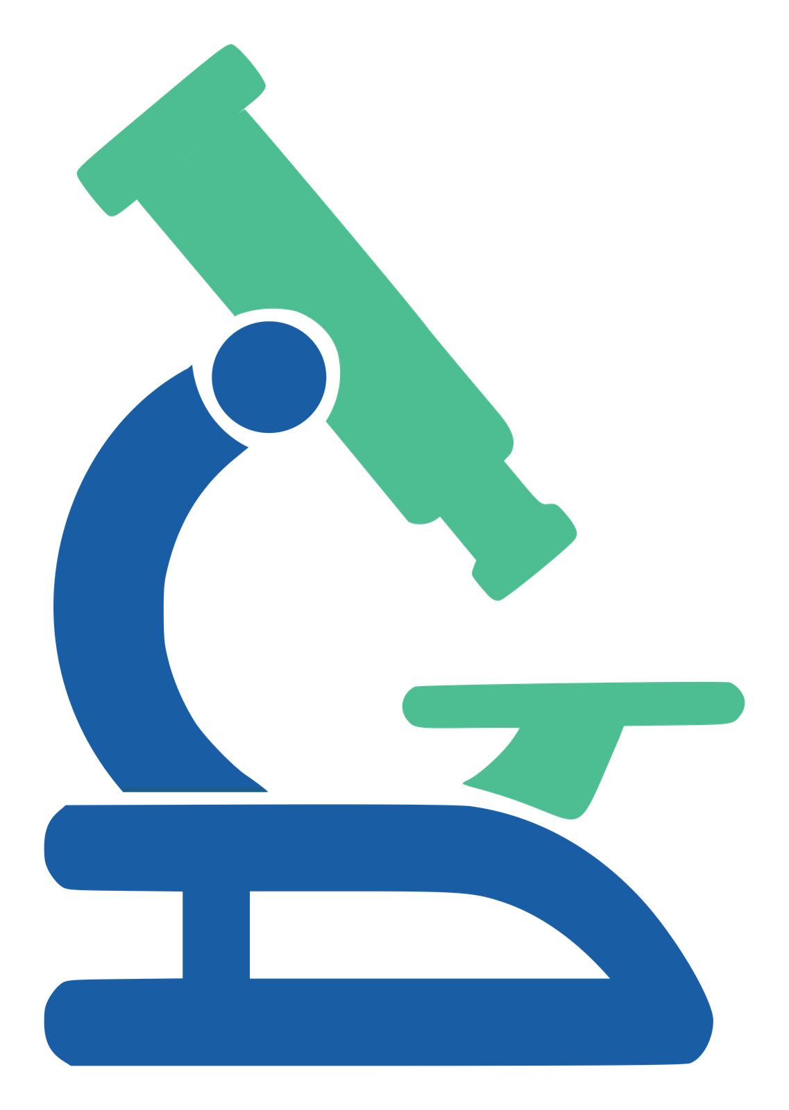 Logo soigneusement conçu pour un laboratoire d'analyses medicales, illustrant notre expertise dans la création d'identités visuelles uniques pour les établissements de santé, réalisé par MFI Solutions- Web medical services.